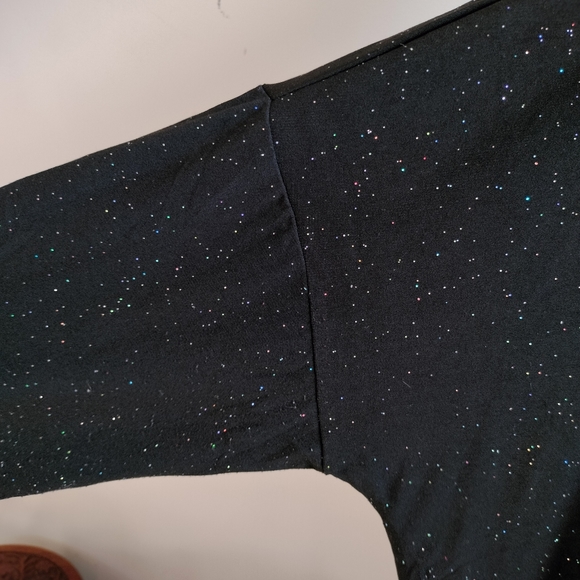 🌹The Quiet Luxury Collection🌹 H&M Black Jersey Sparkle Blouse - Picture 7 of 14
